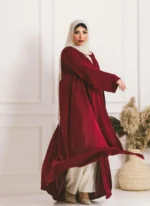 Crimson Charm Abaya - Image 2