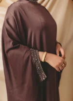 Mocha Luxe Abaya - Image 3