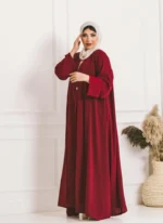 Crimson Charm Abaya