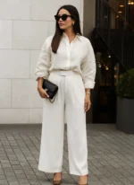 High-Waist Tailored Elegance Trousers