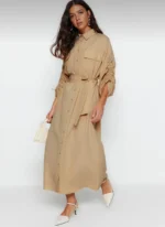 Modaci Grace Flowy Maxi Shirt Dress