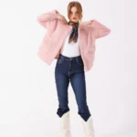 Padded Wool Jacket Pink