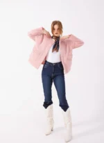 Padded Wool Jacket Pink