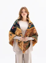 Heavy Winter Shawl Brown