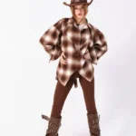Plaid Flannel Shirt – One Size Brown