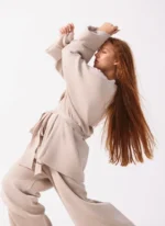 Calm Set Beige Winter Outfit - Image 3