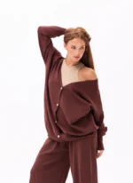 Luxury Brown Winter Outfit - Image 3