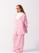 Luxury Pink Winter Outfit - Image 3