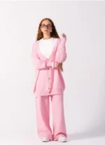 Luxury Pink Winter Outfit - Image 4