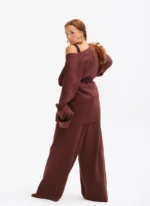Calm Set Brown Winter Outfit - Image 4