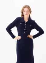 Modaci Signature Poise Dress Navy Blue - Image 2