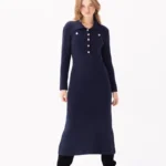 Modaci Signature Poise Dress Navy Blue