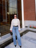 Polka dot chiffon blouse - Image 3