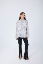 Polka dot chiffon blouse - Image 3