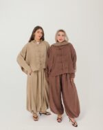 Brown Modaci Signature Relaxed Two Piece Set - Image 4