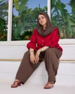 Pure Linen Heritage Mother-of-Pearl Blouse - Image 4