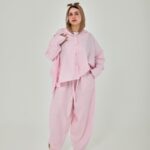 Baby Pink Elegance Pure Linen Co-Ord Set