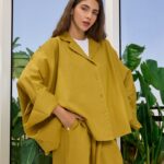 Mustard Elegance Pure Linen Co-Ord Set