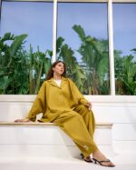 Mustard Elegance Pure Linen Co-Ord Set - Image 4