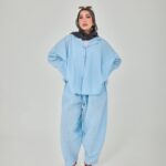 Baby Blue Elegance Pure Linen Co-Ord Set