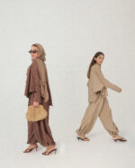 Brown Modaci Signature Relaxed Two Piece Set