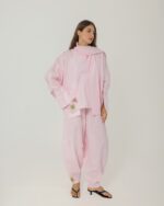 Baby Pink MODACI Linen Elegance Co-Ord Set - Image 2