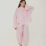 Baby Pink MODACI Linen Elegance Co-Ord Set