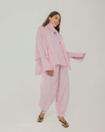 Baby Pink MODACI Linen Elegance Co-Ord Set - Image 3
